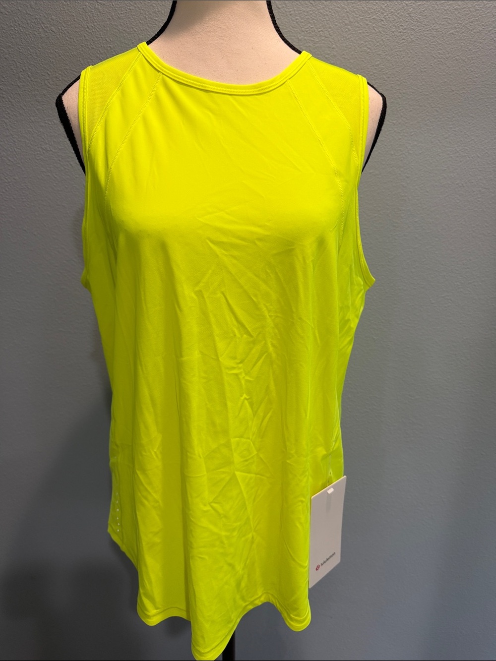 lululemon athletica Neon Yellow Sleeveless Performance Tank